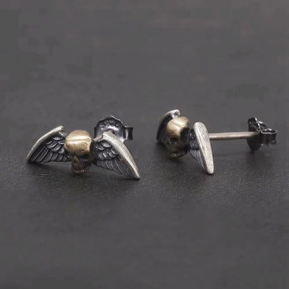 skull stud earrings
