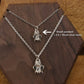 small silver cherub pendant paired with 18 inch silver chain