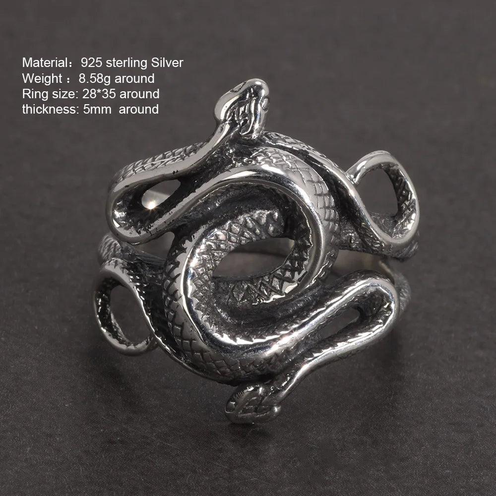 snake ring Natural Born Killers front view