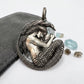 solid silver mermaid pendant display