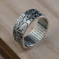 spiritual prayer ring heart sutra engraving