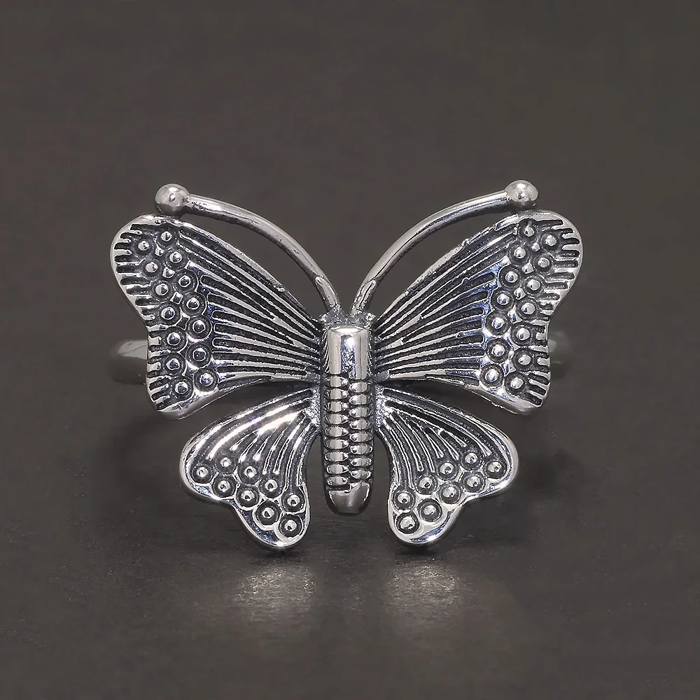 sterling silver butterfly closeup