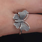 sterling silver butterfly ring shown on hand