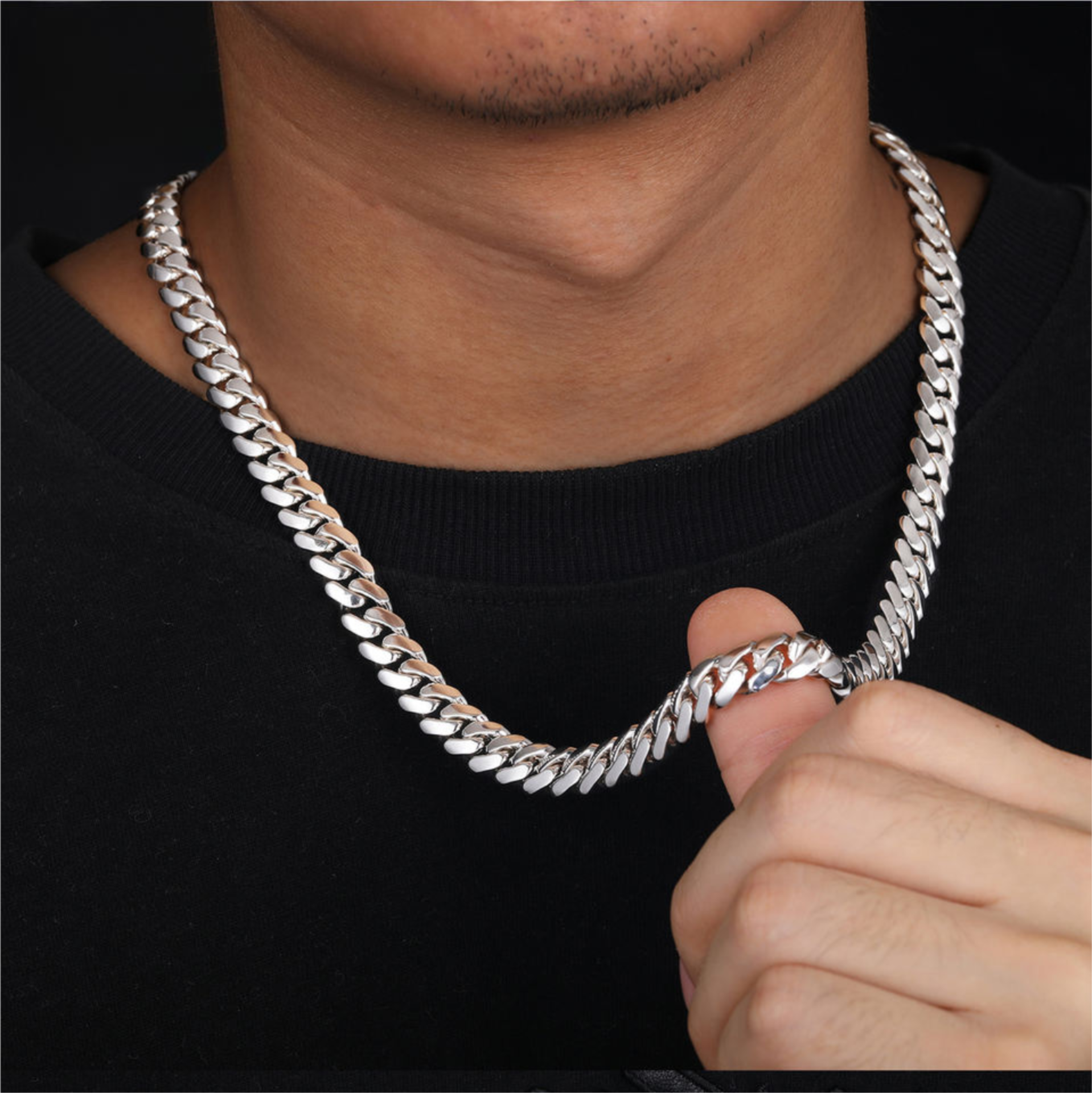 sterling silver cuban chain