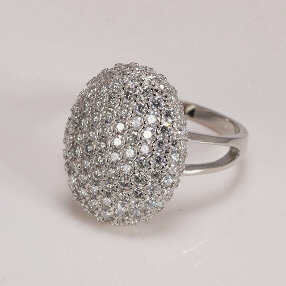 sterling silver engagement ring