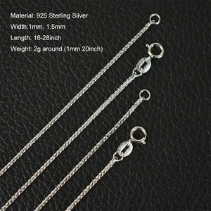 sterling silver franco necklace
