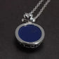 sterling silver lapis necklace back view