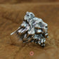 Sterling Silver Lion Ring Side View
