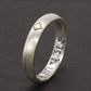 sterling silver mantra ring