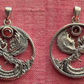 sterling silver  phoenix pendant frond and back