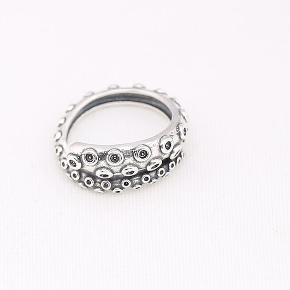 sterling silver tentacle ring