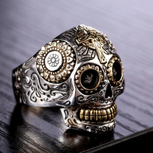 sugar skull ring