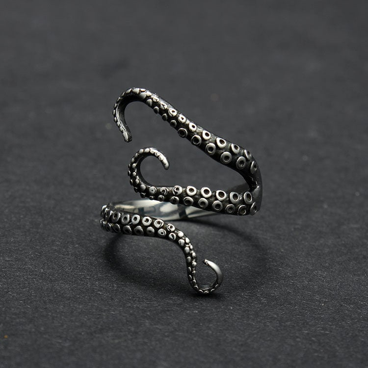 tentacle ring silver