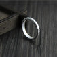 thin silver band close up texture
