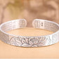 tibetan heart sutra bracelet front angle view