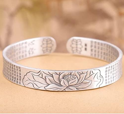 tibetan heart sutra bracelet front angle view