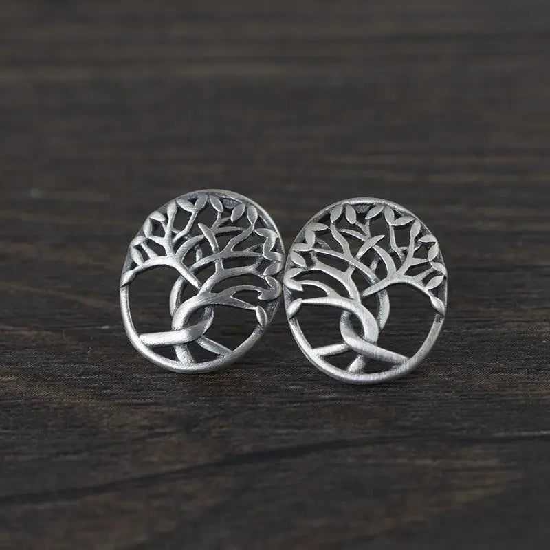 tree earrings front view