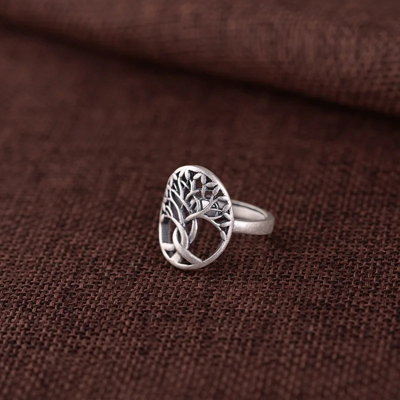 tree of life ring front view