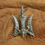 trident silver pendant