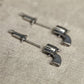 two part gun earrings