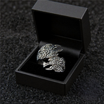 viking bear claw ring in box