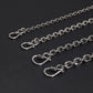 vintage silver link chain oval