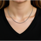 wheat chain necklace on woman neck