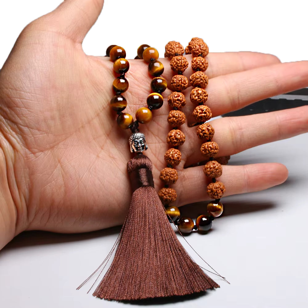 yoga mala on hand