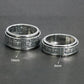 Sterling silver meditation spinner ring