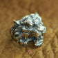 tiger ring silver
